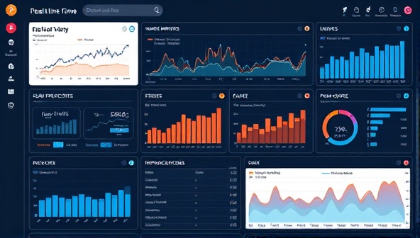 An interactive data visualization dashboard displaying real-time website metrics and user interactions, with dynamic elements and personalized content tailored to user preferences, showcasing the innovative capabilities of DataFlow Designs in creating data-driven web experiences.