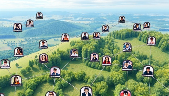 A digital landscape with interconnected virtual avatars of team members collaborating on projects, attending virtual workshops, and engaging in team-building exercises, illustrating the essence of remote teamwork and productivity.