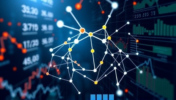 An abstract representation of personalized betting algorithms with interconnected data points, statistical charts, and betting odds visualizations, symbolizing the analytical and strategic approach of the BetGenius AI service in generating custom betting strategies for users.