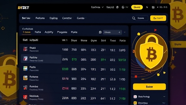 An online platform interface showcasing cryptocurrency betting options with real-time odds, digital wallets, and blockchain security features, reflecting the modern and tech-forward approach of BitBet Exchange.