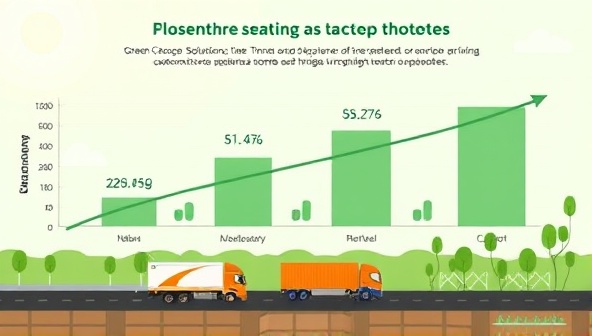 An infographic illustrating the carbon emission reductions achieved by using GreenCargo Solutions compared to traditional freight transportation methods, highlighting the environmental benefits and sustainability impact of the platform.