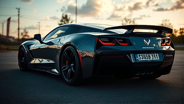 An artistic portrayal of a sleek sports car captured in a dynamic outdoor setting, showcasing the visual storytelling and professional quality of AutoFrame Photography's automotive imagery services.