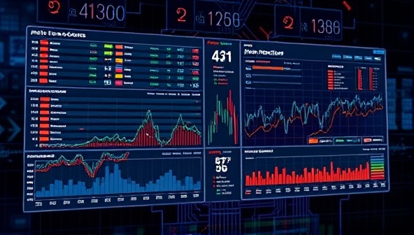 An image of a futuristic AI interface displaying real-time sports data and betting predictions, with intricate algorithms and graphs visualized on a digital screen, illustrating the advanced technology behind the AI-powered sports betting advisor.