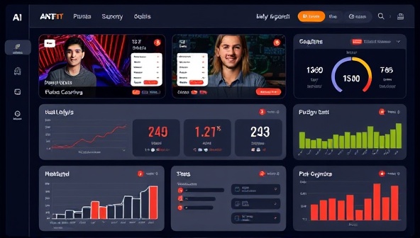 An AI-powered training dashboard displaying personalized poker coaching sessions, hand analysis tools, and performance metrics, illustrating the platform's advanced capabilities for enhancing poker skills through technology.