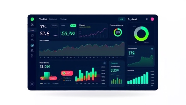 An advanced AI interface displaying financial charts, investment recommendations, and user-friendly tools for financial planning, conveying sophistication and intelligence in providing personalized financial advice, attracting users seeking automated investment solutions.