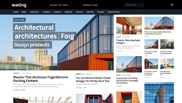 An architectural blogging platform interface showcasing a diverse range of articles, design projects, and user-generated content, with vibrant visuals, engaging headlines, and interactive features that encourage users to explore and contribute to the architectural community.