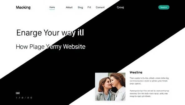 An elegant and sleek one-page website design mockup featuring a smooth vertical scroll, visually distinct sections, and engaging content layout, illustrating the power of concise storytelling and impactful design within a single web page.