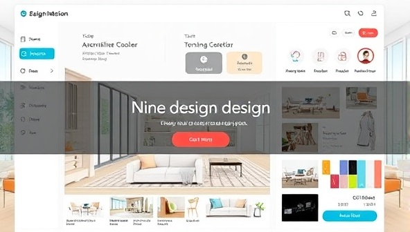 An online interior design platform interface displaying a user-friendly design dashboard with room visualization tools, color palettes, and furniture selections, creating a virtual design studio experience that inspires creativity and transformation.