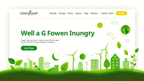 An eco-friendly and visually appealing representation of the GreenGrowth Investments platform, featuring nature-inspired design elements, vibrant green hues, and icons symbolizing renewable energy sources, sustainable practices, and ethical investing, conveying a sense of purpose and environmental stewardship to users.