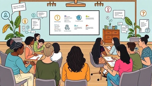 An artistic representation of a virtual masterclass setting with a diverse group of writers engaging in discussions, receiving feedback from instructors, and surrounded by virtual writing resources and inspiration, symbolizing the transformative learning experience and creative growth offered by the masterclasses.