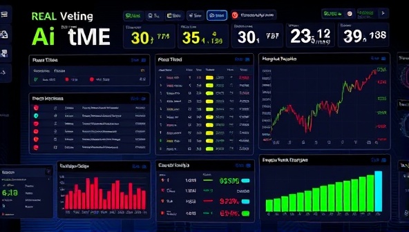 An AI interface displaying real-time sports data and betting predictions, with colorful graphs and statistics illustrating the platform's analytical capabilities, conveying a sense of cutting-edge technology in sports betting.