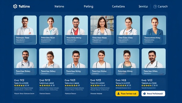 An online platform interface displaying a variety of healthcare services and providers available for virtual consultations, with user reviews and ratings, creating a seamless and comprehensive virtual healthcare marketplace for patients seeking medical advice and treatment.