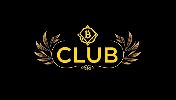 A sleek and modern club logo featuring digital currency symbols and blockchain elements, symbolizing exclusivity, innovation, and expertise in the crypto investment space, appealing to tech-savvy investors and blockchain enthusiasts.