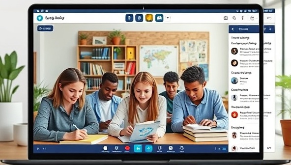 An online platform interface showcasing a virtual study skills bootcamp session with a diverse group of students engaging in interactive learning activities, taking notes, and discussing study strategies, fostering a collaborative and supportive academic environment.