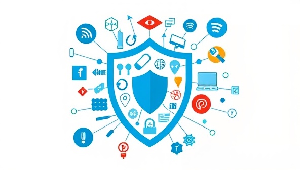 An artistic representation of a shield made of interconnected freelance tools and symbols, signifying protection and security for independent workers in a digital landscape.