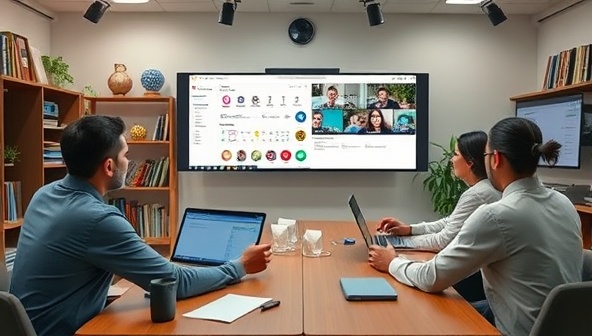 An online classroom setting with students interacting with virtual tools and receiving feedback from instructors, emphasizing the practical and engaging nature of the interactive e-learning platform for creative skills development.