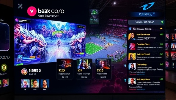 An intense eSports match being live-streamed with a split-screen showing the players and the game action, accompanied by a chat window buzzing with audience reactions and virtual bets, capturing the excitement and competitiveness of the eSports tournament.