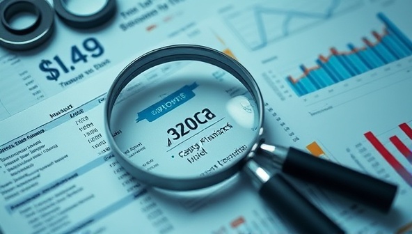 An engaging visual of a magnifying glass examining financial documents and transaction records, overlaid with digital forensic tools and data analytics charts, symbolizing the investigative and analytical approach of ForensicEye Virtual in uncovering financial discrepancies and fraud schemes.
