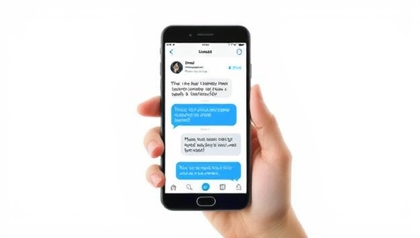 An artistic representation of a smartphone screen showing LegalEase Chat's AI chatbot interface, engaging with a user and providing legal advice in a conversational and user-friendly format, symbolizing instant and accessible legal assistance.