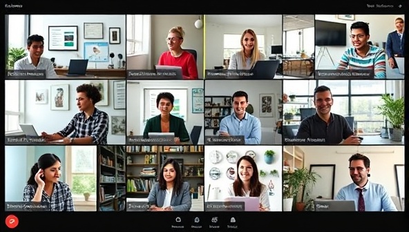 An engaging online learning environment featuring diverse learners and instructors participating in virtual workshops, sharing knowledge, and engaging in interactive discussions, highlighting the collaborative and dynamic nature of the platform.