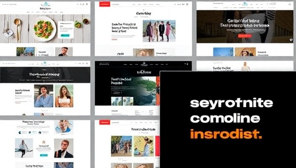 An array of diverse website templates displayed on digital devices, each tailored to specific industries like food, fashion, and technology, showcasing the versatility and customization options available through SectorStyle Subs' niche-specific web design subscription service.