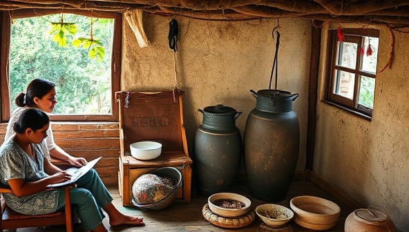 A series of captivating photos showcasing digital nomads engaging in cultural activities with local hosts, such as cooking traditional meals, learning indigenous crafts, and exploring off-the-beaten-path destinations, highlighting the immersive and authentic homestay experiences facilitated by NomadNest.