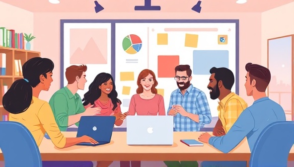 An engaging digital illustration of a diverse group of language learners interacting in an online virtual classroom, representing a dynamic and inclusive language learning community with a global reach and cultural exchange opportunities.