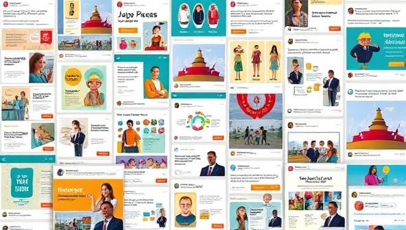 A vibrant and dynamic collage of social media posts featuring diverse content styles like animations, infographics, and lifestyle photography, symbolizing creativity and versatility in content creation.