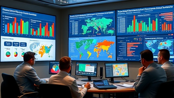 A vibrant and engaging data visualization depicting urban demographics, traffic patterns, and public service usage, with colorful charts, graphs, and maps displayed on digital screens in a government office setting, with officials and analysts discussing insights and strategies, highlighting the power of visual data representation.