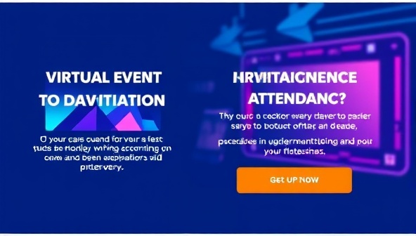 An engaging email campaign design showcasing a virtual event invitation with vibrant visuals, compelling copy, and a call-to-action button, symbolizing the effectiveness of virtual event marketing services in driving attendance and engagement.