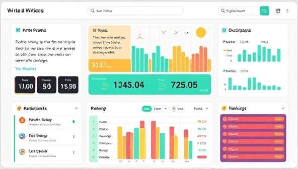 An exciting and dynamic visual of a virtual writing challenge dashboard, showcasing diverse writing prompts, timer countdowns, and participant rankings, creating a competitive and motivating environment for writers to test their skills and creativity.