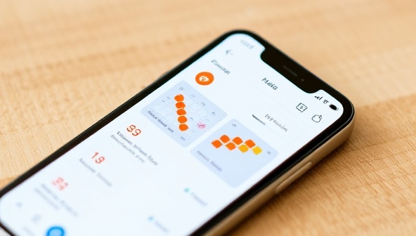 A sleek smartphone displaying the PlanSmart Construction app interface with intuitive project planning tools, interactive scheduling features, and real-time collaboration options, illustrating the convenience and efficiency of digital project management in construction.