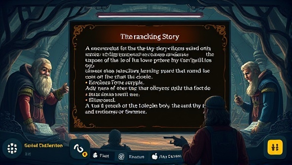 A digital interface displaying a branching story with interactive choices, surrounded by unique story characters and settings, inviting users to explore and engage with the immersive storytelling experience.