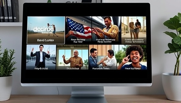 An engaging video storyboard displayed on a computer screen, showcasing dynamic scenes and personalized messages tailored to different customer segments, evoking emotions and brand connection.