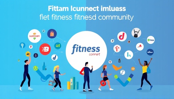 An engaging graphic showcasing the FitFam Connect platform connecting fitness influencers with various fitness brands and products, with dynamic visuals representing collaboration, growth, and success within the fitness influencer community.