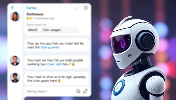 An interactive chatbot interface displaying a conversation between a customer and a business representative, with AI algorithms optimizing responses and providing instant support, showcasing the seamless and efficient customer service experience offered by ChatbotGenius to businesses seeking automation solutions.