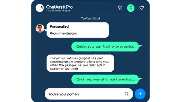 An engaging chatbot interface displaying personalized recommendations, quick responses, and interactive features, demonstrating the efficiency and user-friendly nature of ChatAssist Pro in enhancing customer engagement and support services.