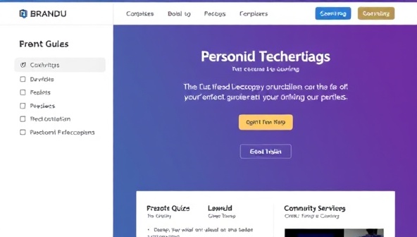 An elegant and professional online learning platform interface with branding tutorials, interactive quizzes, and a community forum, illustrating the educational and immersive experience subscribers can expect from BrandU Academy's personal branding masterclass series.