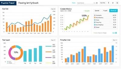 A dynamic data visualization dashboard displaying financial metrics in a visually appealing and easy-to-understand format, highlighting the power of data analysis and visualization services in driving business decisions.