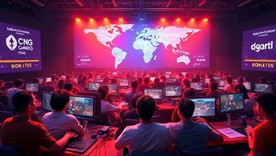 A heartwarming virtual charity gaming event scene where gamers from around the world join forces to support a cause, featuring donation meters, charity logos, and global gaming participants united in a shared mission for positive change, illustrating the power of gaming for social good.