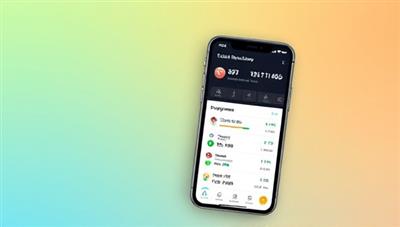 An engaging app interface mockup displaying colorful graphs and charts tracking daily expenses, overlaid with a smartphone showcasing notifications of spending alerts, creating a visual representation of financial awareness.