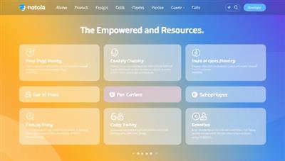 A modern and sleek digital interface displaying various financial planning tools and resources, with vibrant colors and user-friendly icons, creating a sense of empowerment and control over finances.