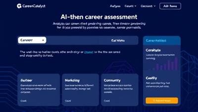 An AI-powered career assessment tool analyzing a user's skills and career goals, providing personalized recommendations for job opportunities and professional growth paths with CareerCatalyst.