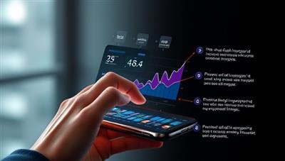 An innovative depiction of a user interacting with a sleek AI interface on a smartphone, with dynamic graphs illustrating financial trends, virtual assistant suggestions, and personalized budgeting recommendations, showcasing the power of AI in optimizing personal finance.
