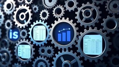 An engaging visual of interconnected gears symbolizing seamless tax compliance operations, overlaid with digital screens displaying tax forms and calculations, demonstrating the efficiency and reliability of TaxTech Compliance in simplifying tax processes for businesses.