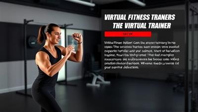 An engaging social media post featuring a virtual training session with a personal trainer guiding a client through a workout routine, capturing the energy and dedication of the virtual fitness experience facilitated by the platform.
