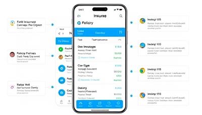 An interactive and intuitive digital wallet interface displaying various insurance policies, payment reminders, and coverage details, showcasing the simplicity and convenience of managing insurance digitally with InsureSafe Wallet.