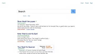 A clean and minimalist search engine interface displaying search results without any advertisements, emphasizing the clutter-free and premium user experience offered by PureSearch's ad-free subscription model.