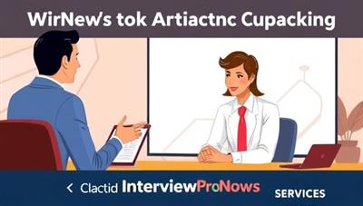 A motivational digital illustration depicting a virtual interview coaching session with a professional coach guiding a candidate through a mock interview scenario, conveying confidence and preparation in InterviewProNow's services.