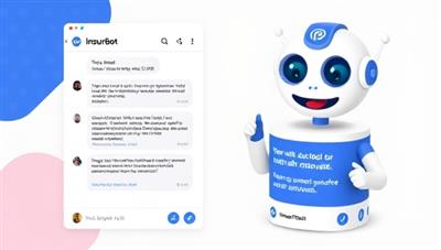 An engaging visual of a chat interface with InsurBot Assist, featuring a friendly and helpful virtual assistant responding to insurance-related queries and guiding users through policy information and claims processes, showcasing the convenience and accessibility of instant customer support.